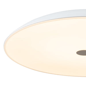 LightFixturesUSA-Minimalist Wide Flat Dome Dimmable LED Pendant Light-Chandelier-White (Pre-Order)-