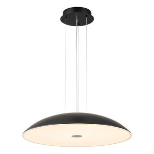 LightFixturesUSA-Minimalist Wide Flat Dome Dimmable LED Pendant Light-Chandelier-White (Pre-Order)-