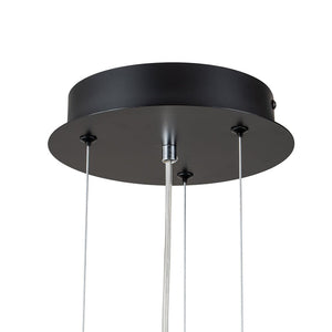 LightFixturesUSA-Minimalist Wide Flat Dome Dimmable LED Pendant Light-Chandelier-White (Pre-Order)-