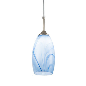 LightFixturesUSA-Modern 1-Light Glass Mica Kitchen Pendant Light-Pendant Light-Grey-1-Lt