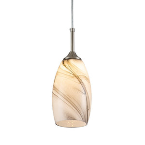 LightFixturesUSA-Modern 1-Light Glass Mica Kitchen Pendant Light-Pendant Light-Grey-1-Lt