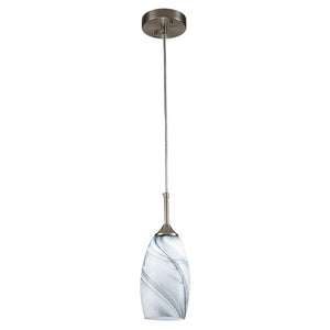 LightFixturesUSA-Modern 1-Light Glass Mica Kitchen Pendant Light-Pendant Light-Grey-1-Lt