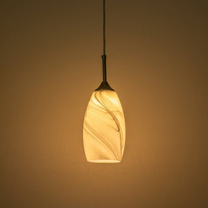 LightFixturesUSA-Modern 1-Light Glass Mica Kitchen Pendant Light-Pendant Light-Grey-1-Lt