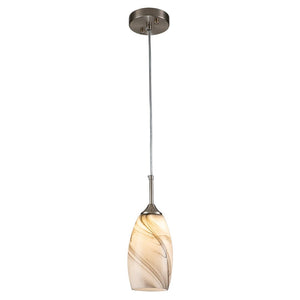LightFixturesUSA-Modern 1-Light Glass Mica Kitchen Pendant Light-Pendant Light-Grey-1-Lt