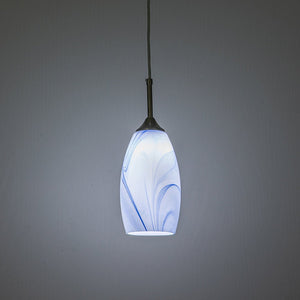 LightFixturesUSA-Modern 1-Light Glass Mica Kitchen Pendant Light-Pendant Light-Grey-1-Lt
