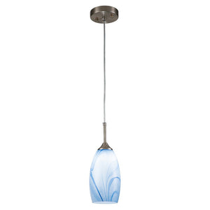 LightFixturesUSA-Modern 1-Light Glass Mica Kitchen Pendant Light-Pendant Light-Grey-1-Lt