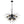 Load image into Gallery viewer, LightFixturesUSA-Modern 10-Light Sunburst Sputnik Chandelier-Chandelier-Black-
