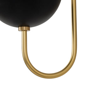 LightFixturesUSA-Modern 2-Light Double Goose Arm Globe Wall Sconce-Wall Sconce-Nickel-