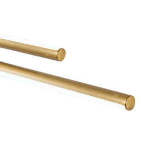 LightFixturesUSA-Modern 2-Light Linear LED Wall Sconce-Wall Sconce-Brass-23.6 in
