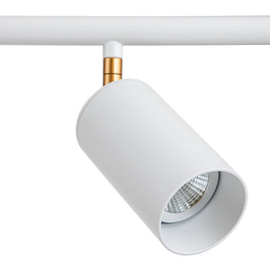 LightFixturesUSA-Modern 5-light Island Linear Track Light-Chandelier-Black+Gold-