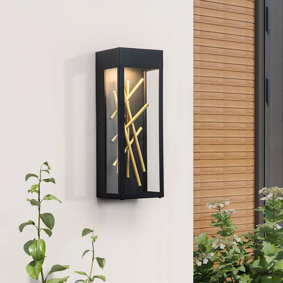 Rectangular Outdoor Wall Lights 12W LED Outdoor Wall Lights, 3000K