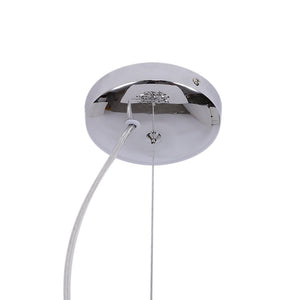 LightFixturesUSA-Modern Chrome Blast Ribbon Pendant Light-Chandelier-8 Lt-