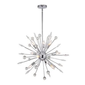 LightFixturesUSA-Modern Crystal Sputnik Sphere Chandelier-Chandelier-Chrome-8-Light
