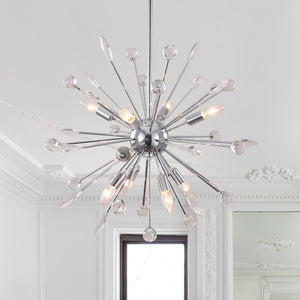LightFixturesUSA-Modern Crystal Sputnik Sphere Chandelier-Chandelier-Chrome-8-Light