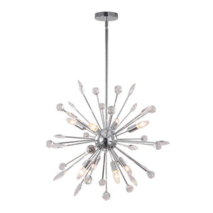 LightFixturesUSA-Modern Crystal Sputnik Sphere Chandelier-Chandelier-Chrome-8-Light