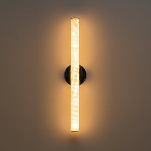LightFixturesUSA-Modern Dimmable LED Marble Tube Vanity Wall Light-Wall Sconce-Chrome-