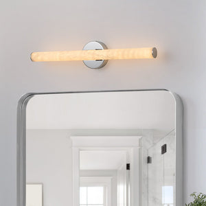 LightFixturesUSA-Modern Dimmable LED Marble Tube Vanity Wall Light-Wall Sconce-Chrome-