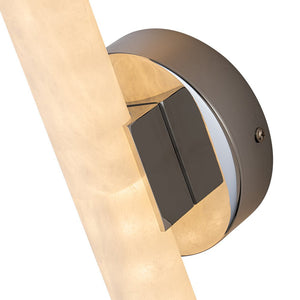 LightFixturesUSA-Modern Dimmable LED Marble Tube Vanity Wall Light-Wall Sconce-Chrome-