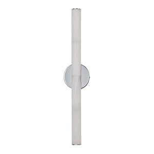 LightFixturesUSA-Modern Dimmable LED Marble Tube Vanity Wall Light-Wall Sconce-Chrome-