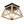 LightFixturesUSA-Modern Farmhouse Square Flush Mount Light-Ceiling Light-Brown-