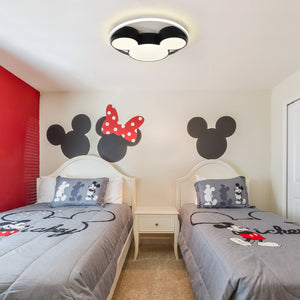 LightFixturesUSA-Modern Mickey Design LED Flush Ceiling Light-Ceiling Light-17 in.-