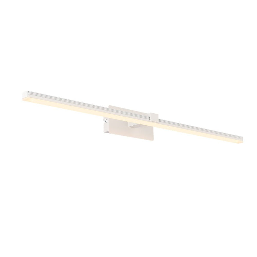 LightFixturesUSA-Modern Minimalist LED Linear Bathroom Vanity Light Warm White Wall Sconce-Wall Sconce-23.8 in-White