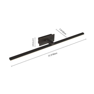 LightFixturesUSA-Modern Minimalist LED Linear Bathroom Vanity Light Warm White Wall Sconce-Wall Sconce-23.8 in-White