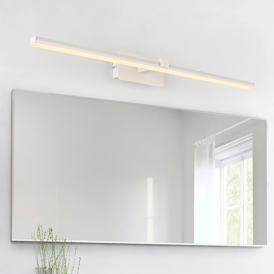 LightFixturesUSA-Modern Minimalist LED Linear Vanity Light-Wall Sconce-23.8 in-White