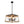LightFixturesUSA-Modern Rustic Rectangular Lantern Chandelier-Pendant Light-Brown-