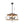 LightFixturesUSA-Modern Rustic Rectangular Lantern Chandelier-Pendant Light-Brown-