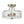 LightFixturesUSA-Nickel Hammered Glass Semi Flush-Ceiling Light--