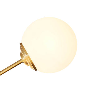 LightFixturesUSA-Opal Glass Globe Sputnik Chandelier-Chandelier--