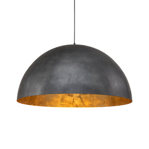 LightFixturesUSA-Oversized Metal Dome Pendant Light-Chandelier-White-15 in.