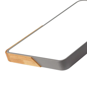 LightFixturesUSA-Rectangle LED Flush Mount Light-Ceiling Light-White-