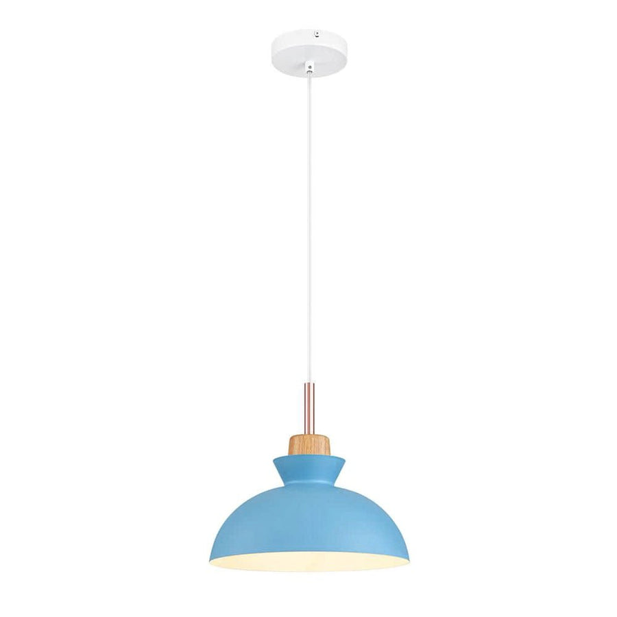 LightFixturesUSA-Scandinavian 1-light Dome Pendant Light-Pendant Light-Light Blue-