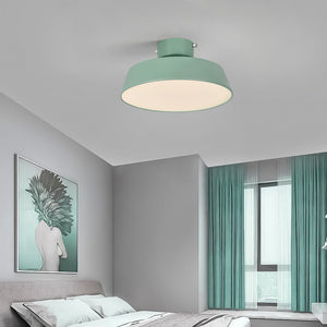 LightFixturesUSA-Scandinavian LED Semi Flush Ceiling Light-Ceiling Light-Blue-