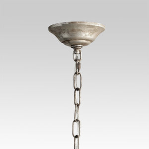 LightFixturesUSA-Shabby Chic Crystal Raindrop Chandelier-Chandelier--