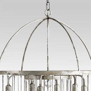 LightFixturesUSA-Shabby Chic Crystal Raindrop Chandelier-Chandelier--