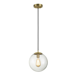 LightFixturesUSA-Simple 1-Light Glass Globe Pendant-Pendant Light-Opal-