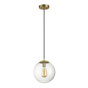 LightFixturesUSA-Simple 1-Light Glass Globe Pendant-Pendant Light-Opal-
