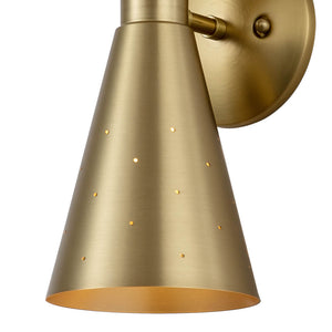 LightFixturesUSA-Starry 2-Light Hourglass Wall Sconce-Wall Sconce-Brass-