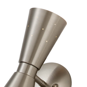 LightFixturesUSA-Starry 2-Light Hourglass Wall Sconce-Wall Sconce-Brass-