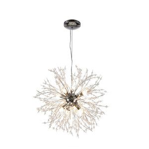 LightFixturesUSA-Stunning Sputnik Crystal Dandelion Chandelier-Chandelier-Chrome-8-Lt