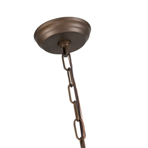 LightFixturesUSA-Vintage 8-Light Crystal Orb Pendant Chandelier-Chandelier-Nickel-