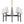 LightFixturesUSA-Vintage Chic 5-Light White Linen Shade Chandelier-Chandelier-5-Lt-
