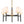 LightFixturesUSA-Vintage Chic 5-Light White Linen Shade Chandelier-Chandelier-5-Lt-