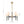 LightFixturesUSA-Vintage Chic 5-Light White Linen Shade Chandelier-Chandelier-5-Lt-