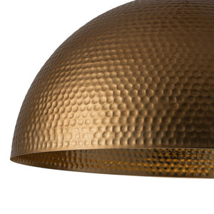 LightFixturesUSA-Vintage Luxe Oversized Hammered Dome Pendant Light-Pendant Light-15 in.-Dark Silver